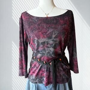 Vintage Whimsigoth Paisley Top